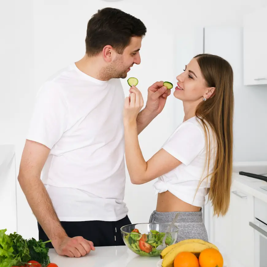 Couples in love tend to gain weight