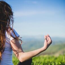 women doing exercise outdoor - Wellness and healthy lifestyle